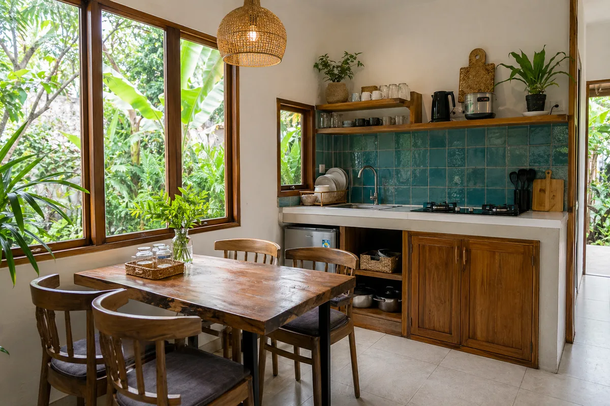 Shared Kitchen at Phu Quoc Homestay