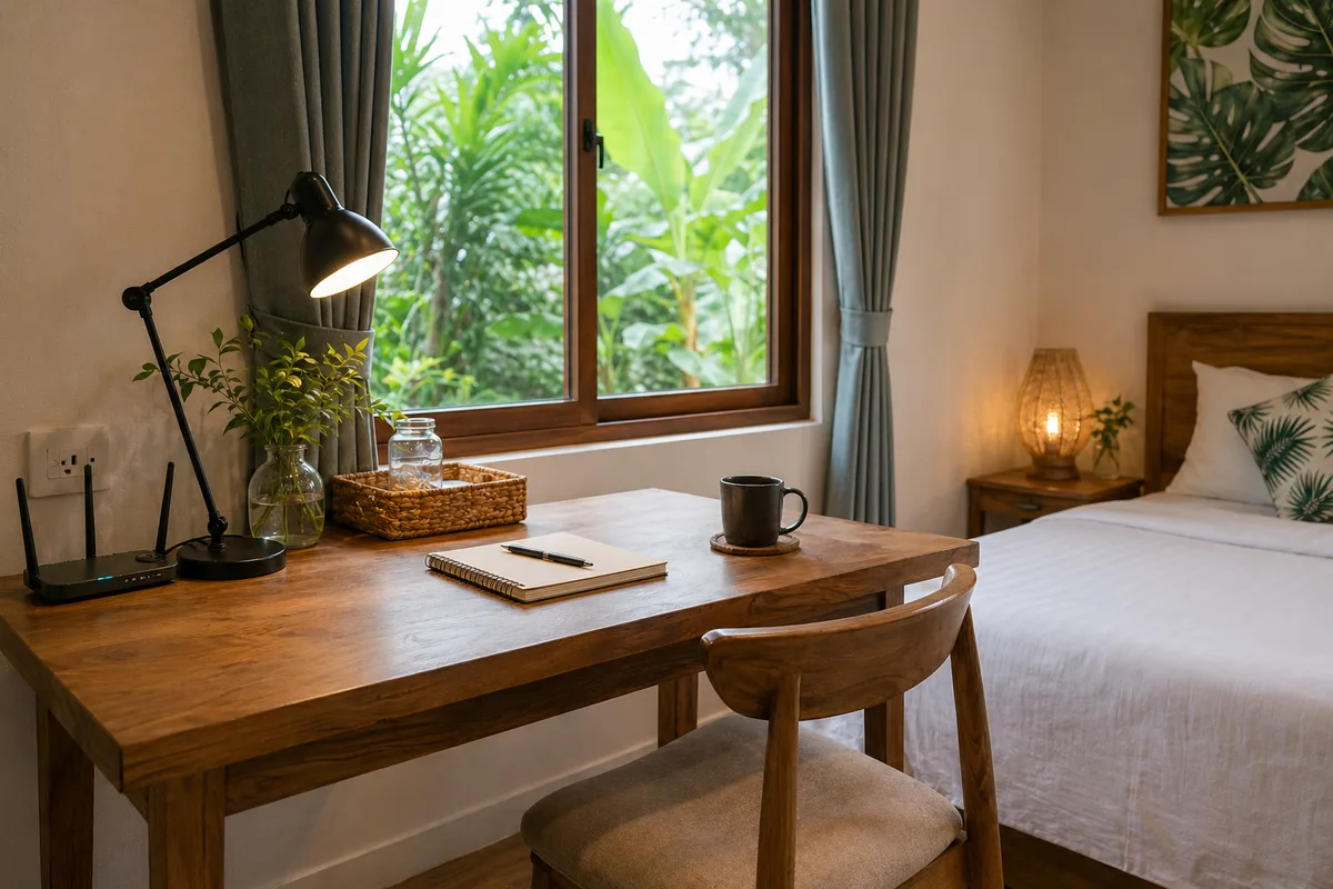 Work Desk at Phu Quoc Homestay
